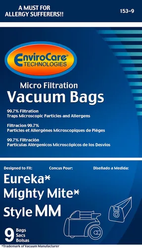 Miniatura 5 de Envirocare Bolsas de vacío de microfiltración multicapa de repuesto premium hechas para adaptarse a Eureka Style MM Eureka Mighty Mite 3670 y 3680