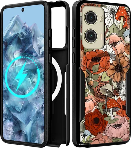 Miniatura 33 de Funda para Moto G 5G 2024 – Compatible con MagSafe para mujeres y niñas, bonita funda protectora magnética para teléfono, diseño femenino Kawaii