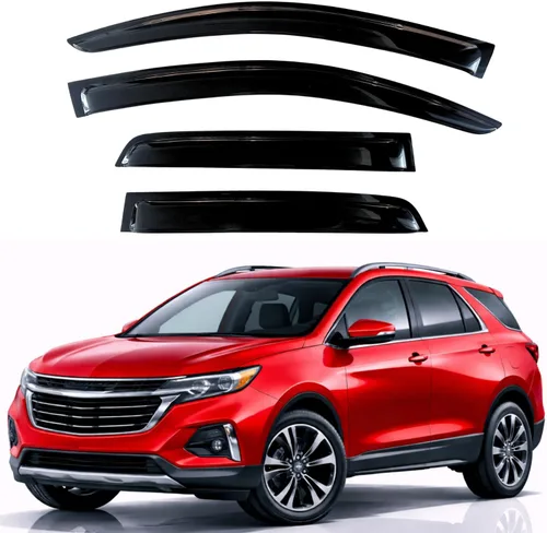 Miniatura 139 de KPY Visor de ventana compatible con Hyundai Tucson 2021-2025, 4 piezas de deflector de ventilación para ventana lateral, estilo Mugen, protector