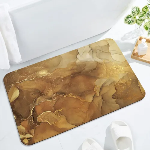 Miniatura 18 de Gibelle Alfombra de baño súper absorbente, de secado rápido, delgada, para debajo de la puerta, antideslizante, parte trasera de goma, para frente