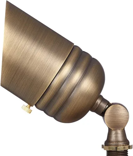 Miniatura 6 de VOLT Fat Boy - Foco de exterior de latón de 12 V (bronce) para iluminación de paisaje de bajo voltaje de patio, césped, jardín, árboles y casa