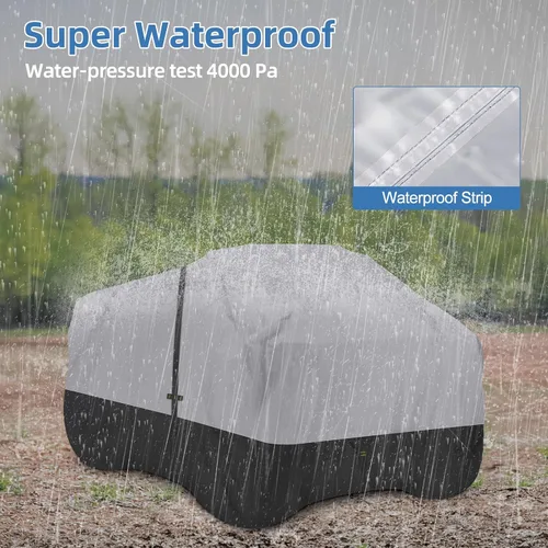 Miniatura 5 de Cubierta 600D para cuatrimoto, impermeable y resistente al viento, 4 ruedas, almacenamiento al aire libre, protección para todo tipo de clima