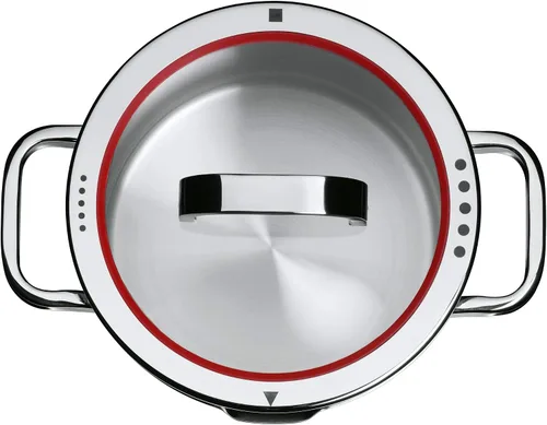 Miniatura 7 de WMF Función 4 18/10 Tapa de cristal de acero inoxidable de 6.3 in