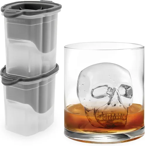 Miniatura 10 de Tovolo Moldes de hielo en forma de rosa, juego de 2 – Gran regalo romántico de moldes de hielo – Molde de hielo único para enfriar bebidas