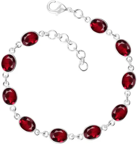 Miniatura 8 de Pulsera de piedras preciosas, pulsera ajustable con superposición de plata para mujeres y niñas, regalos de Navidad