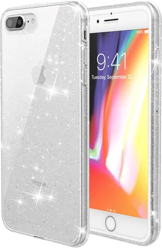 Miniatura 21 de FanTEK Compatible con iPhone 7 Plus, iPhone 8 Plus de 5.5 pulgadas, fundas de teléfono TPU de cristal transparente suave