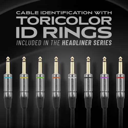 Miniatura 6 de Cableworks By Gator Cases Headliner Series Premium 3 pies recto a ángulo recto cable para instrumentos de guitarra (GCWH-INS-03RA)