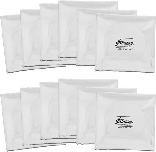 Miniatura 3 de GHS Strings 615 - Juego de 12 cuerdas para guitarra acústica de bronce fósforo, ligero, 11-48