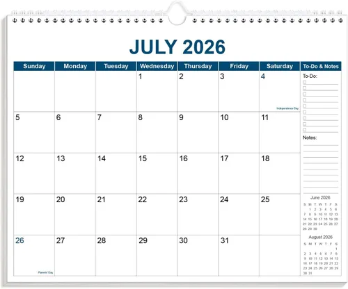 Miniatura 20 de Calendario 2026 – Calendario 2026-2027 de enero de 2026 a junio de 2027, calendario de pared colgante con encuadernación en espiral 2026