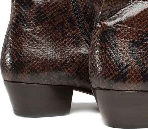 Miniatura 5 de Club Cubano EMMANUEL - Botas de cuero para hombre con tacón cubano Coñac