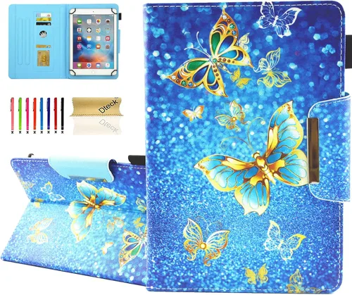 Miniatura 19 de Dteck Funda universal (9.6" a 10.5") - Funda plegable de cuero con tapa para tableta Android 10 10+ pulgadas/Samsung Galaxy Tab 9.6 9.7 10.1 10.4