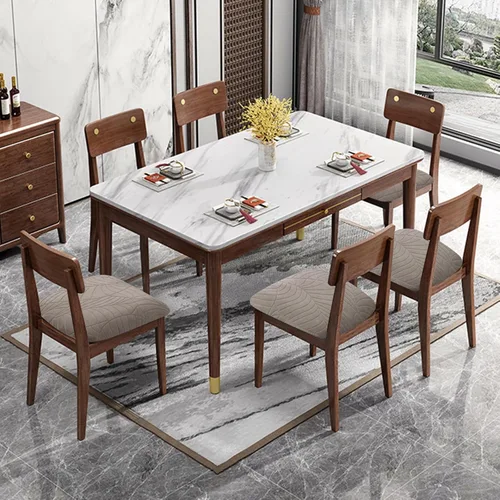 Miniatura 6 de Genina Fundas de asiento impermeables para sillas de comedor, fundas de asiento elásticas para sillas de comedor, extraíbles y lavables, fundas