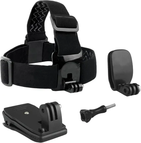 Miniatura 2 de CamKix Paquete de soporte para cabeza y mochila compatible con GoPro Hero 13, 12,11, 10, 9, 8,7, 6, 5, negro, sesión, héroe 4, negro, plata, Hero+