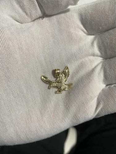 Miniatura 4 de Colgante de águila de oro amarillo de 14 quilates combina perfectamente con todos los colgantes joyería fina elegantemente elaborada gran regalo