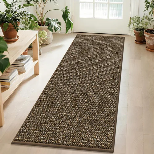 Miniatura 19 de BEQHAUSE Alfombra de Entrada de 20"x32" Tapete Interior para Puerta Antideslizante Lavable, Alfombras de Pasillo Absorbentes y Resistentes a Manchas