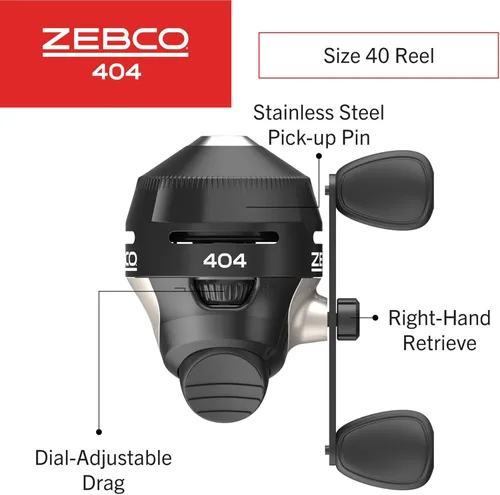 Miniatura 2 de Zebco 404 Spincast Fishing Reel