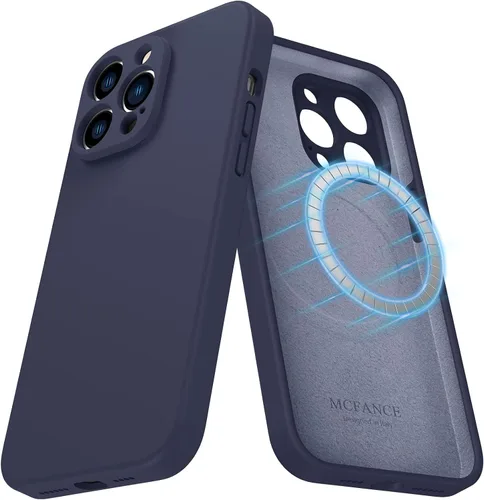 Miniatura 19 de Funda de silicona con soporte para iPhone 17 Pro [compatible con MagSafe] [Protección completa de la cámara] (6.3 pulgadas 2025), fundas de teléfono