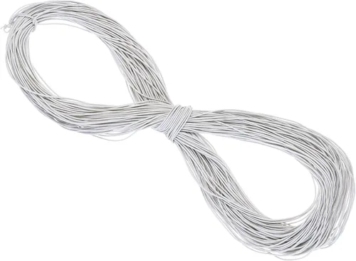 Miniatura 133 de PATIKIL Cuerda elástica elástica de 109 yardas (328.1 ft), cuerda elástica pesada de 0.059 in, albaricoque para manualidades, correas de gancho