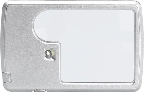 Miniatura 6 de Lupa de bolsillo 3X y 6X con luz LED, lupa deslizante, lupa de lectura de mano, lupa cuadrada para sellos de joyería, relojes, manualidades