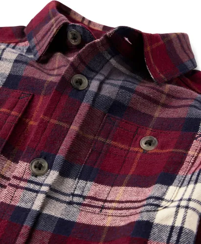 Miniatura 21 de The Children's Place - Camisa de franela a cuadros con mangas largas y botones para bebés y niños pequeños