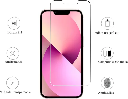 Miniatura 2 de Ailun Protector de pantalla para iPhone 13 mini [5.4 pulgadas] pantalla 2021 paquete de 3 unidades de vidrio templado