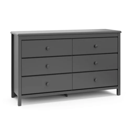 Miniatura 19 de Storkcraft - Cómoda de 6 cajones Alpine (Blanco) – Certificado GREENGUARD Gold, Cómoda blanca para dormitorio, Cajones de almacenamiento para niños