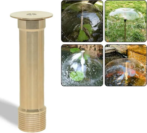Hooshing 1/2 "DN15 y 3/4" DN20 de latón con boquilla de fuente de campana para rociador de agua de hongo para jardín estanque de atracciones parque