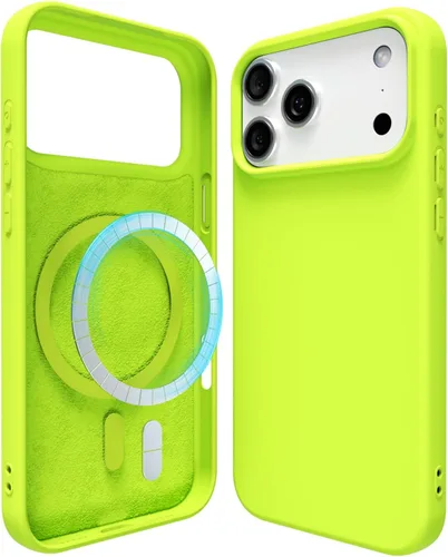 Miniatura 78 de oakxco Funda de silicona para iPhone 12 Pro Max, magnética, compatible con carga inalámbrica Magsafe, cubierta protectora de goma suave y delgada