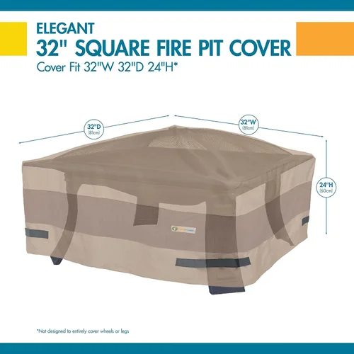 Miniatura 7 de Duck Covers Elegante cubierta cuadrada impermeable para hoguera de 32 pulgadas
