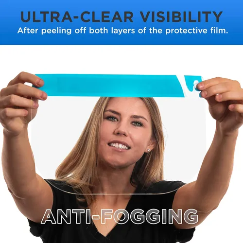 Miniatura 4 de Salon World Safety 160 protectores faciales (40 paquetes de 4) – Protectores de cara completa ultra transparentes para proteger los ojos, la nariz