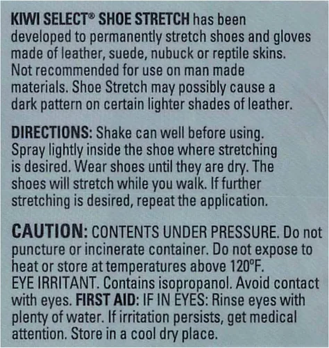 Miniatura 5 de KIWI Select Universal Stretch Spray para pieles de cuero, gamuza, Nu-buck y reptiles, zapatos y guantes, todos los colores, 7 onzas (paquete de 2)