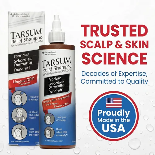 Miniatura 8 de Tarsum Champú para psoriasis extra fuerte, champú y acondicionador de alquitrán de carbón para psoriasis del cuero cabelludo, dermatitis seborreica