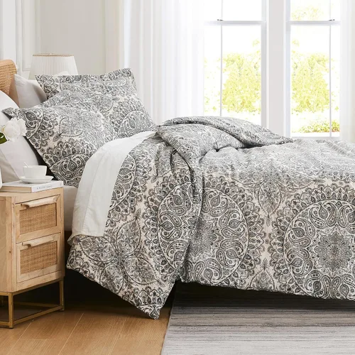 Miniatura 93 de SouthShore FINE LINENS Colección Perfect Paisley - Calidad premium, suave, resistente a las arrugas, la decoloración y las manchas, de fácil