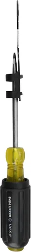 Miniatura 7 de URREA Destornillador ranurado - Destornillador de cabeza plana de punta de 1/4 pulgadas con mango redondo de 4 pulgadas de largo y mango de agarre