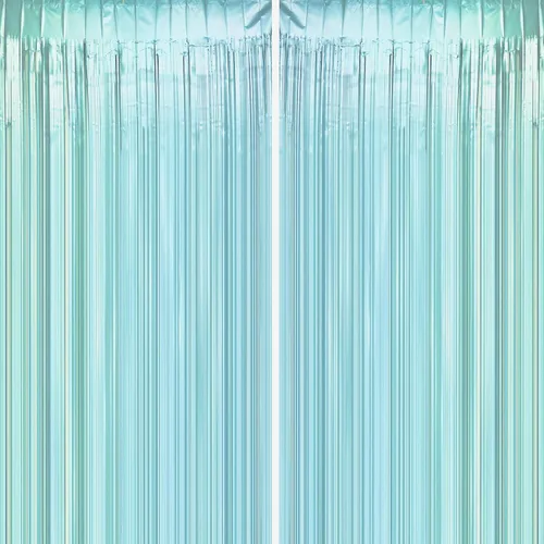 Cortinas de flecos de papel de oropel azul – Bajo el mar, baby shower, cumpleaños, fondos de fotos, despedida de soltera, boda, despedida de