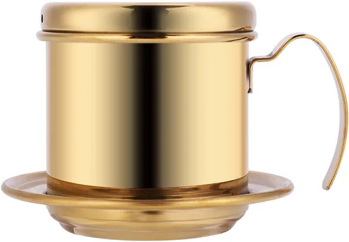 Filtro de café vietnamita, cafetera gotera, taza de prensa portátil de acero inoxidable, infusor manual para oficina, hogar, cocina, campamento