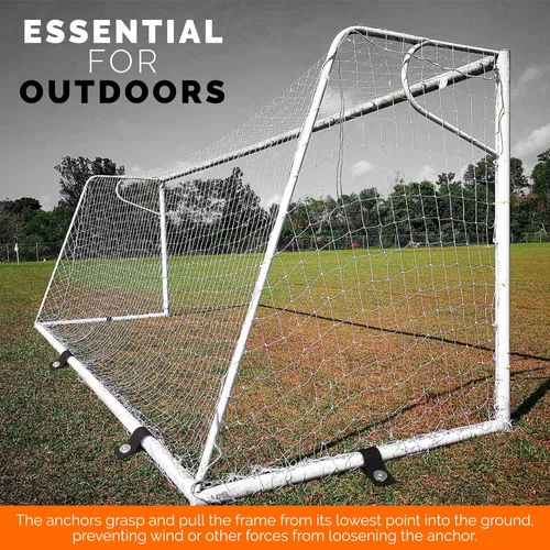 Miniatura 6 de Anclajes para Trampolín de Viento Fuerte Heavy Duty de 12" Juego de 4/6/8 con Correas, Broca de Taladro - Kit de Anclaje para Trampolín - Anclajes