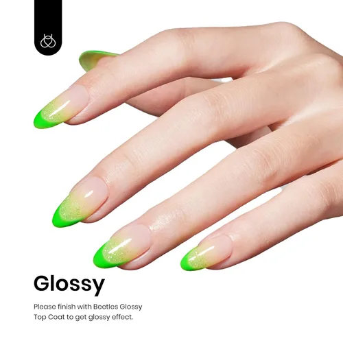 Miniatura 596 de Beetles - Esmalte de uñas de gel marrón – 0.5 onzas líquidas de esmalte de gel marrón oscuro, lámpara LED UV para uñas, regalo de manicura para I