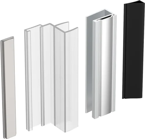 Miniatura 8 de Imán de Puerta de Ducha de Vidrio Shuisen, Pestillo Magnético para Puerta de Ducha con Cierre de Metal Compatible con Puertas de Vidrio de Grosor