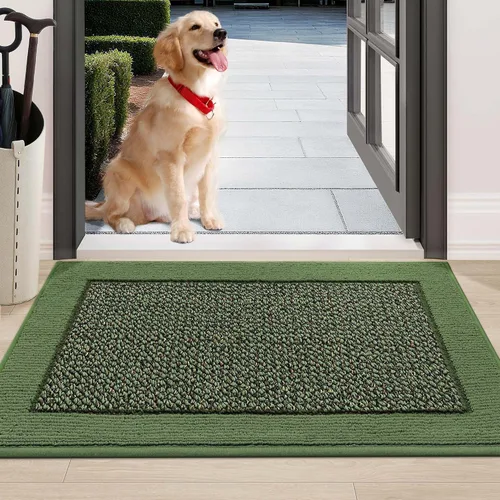 Miniatura 43 de BEQHAUSE Tapete para puerta interior de 20 x 32 pulgadas, tapete antideslizante para entrada, lavable, resistente a la suciedad, tapete