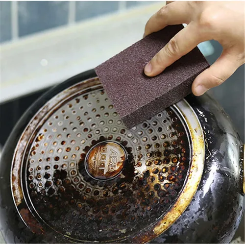 Miniatura 5 de 6 esponjas de esmeril cepillo Nano Carborundum esponja para eliminar óxido, limpieza de baño, suministros de cocina, descalcificación Clean Rub Pot