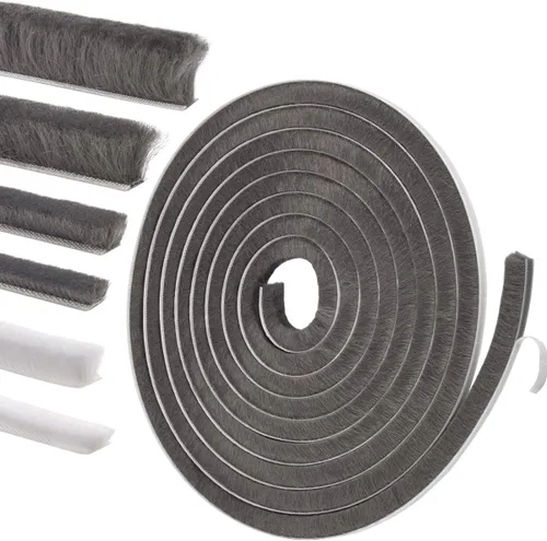 Miniatura 10 de Sello autoadhesivo para puertas y ventanas: relleno aislante insonorizante para marcos correderos, exteriores, frontales y jambas, 0.2 pulgadas x
