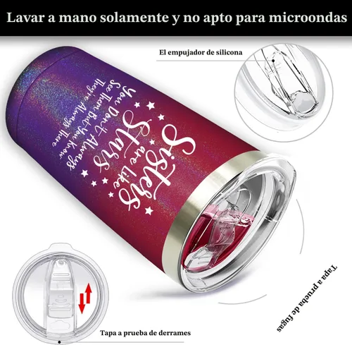 Miniatura 4 de Fufandi Regalos para hermanas de hermanas - Regalos de Navidad para hermanas - Ideas de regalo de cumpleaños para hermanas, Regalo del día