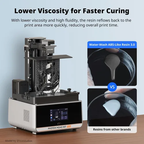 Miniatura 6 de ANYCUBIC Resina lavable con agua ABS-Like 3.0, resina para impresora 3D, alta dureza y alta precisión, fácil de procesar posteriormente, bajo olor