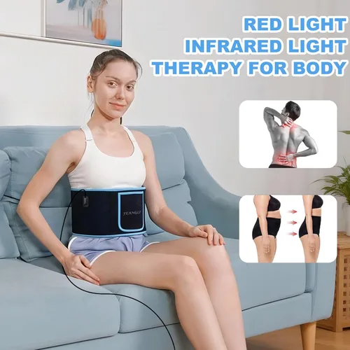 Miniatura 3 de Terapia de luz roja, terapia de luz infrarroja para cuerpo, cintura, espalda, hombro, pierna, alivio muscular, rodilla, 3 chips en 1, 660 nm, 850
