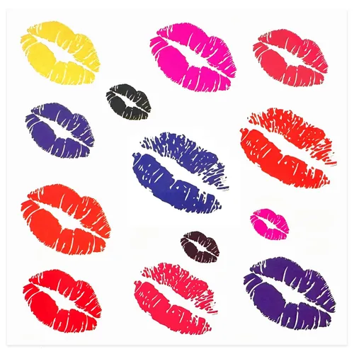 Tatuajes de beso de Halloween temporales coloridos, labios rojos falsos, impermeables, para niños, niñas, mujeres y hombres, decoración de disfraz
