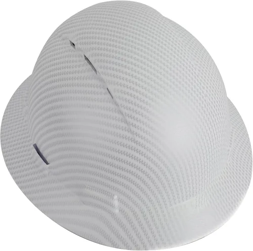 Miniatura 12 de Zeluga Casco duro de ala completa HDPE, casco de seguridad de construcción con orificios ventilados, suspensión de trinquete ajustable de 6 puntos