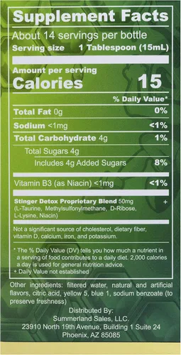 Miniatura 4 de Stinger Detox 5X 7-Día Fuerza Extra Permanente Bebida – Sabor Lima – 8 FL OZ