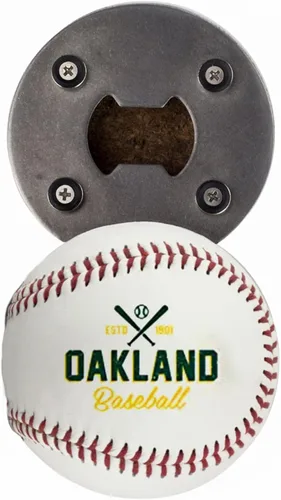 Miniatura 21 de Abrebotellas Chicago C, hecho de una pelota de béisbol real, el abrelatas de béisbol, captador de tapas, imán para nevera