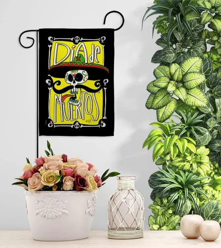 Miniatura 9 de Dia De Los Muertos Decoraciones Otoño Día de Muertos Decoración Habitación Hogar Mexico Mexicanos Ourdoor Interior Halloween Bandera Tapiz Césped